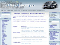 Internetový obchod eShop-Autodíly.cz