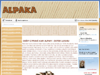 Internetový obchod Alpaka - oděvy z vlny alpaky